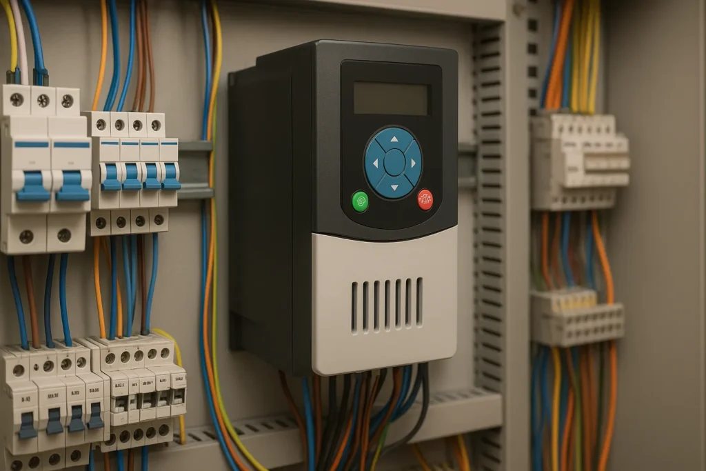 Industrial control panel with AC Drive